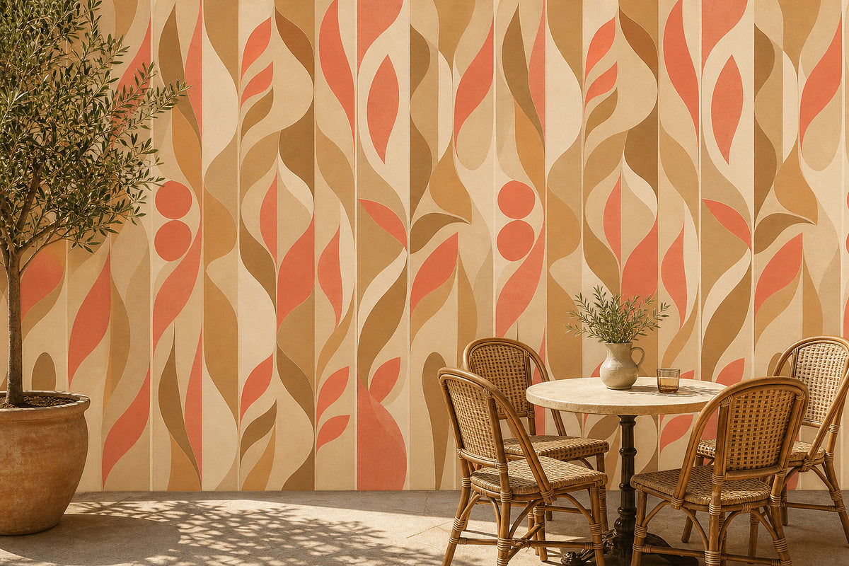 Cream Design Wallpaper Mural product view