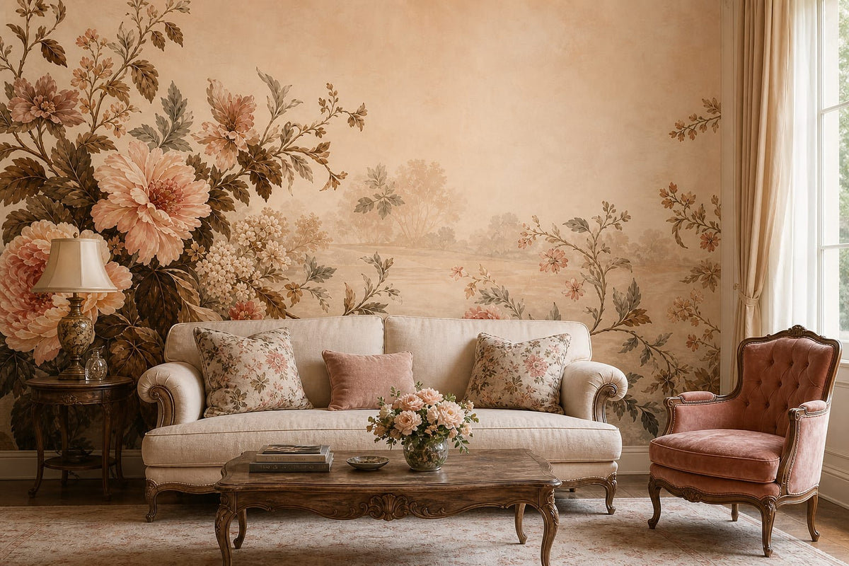 Cream Design Wallpaper Mural product view