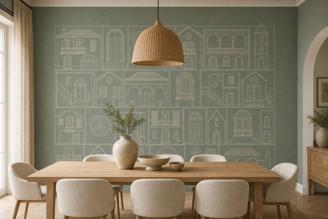 Cream Design Wallpaper Mural product view