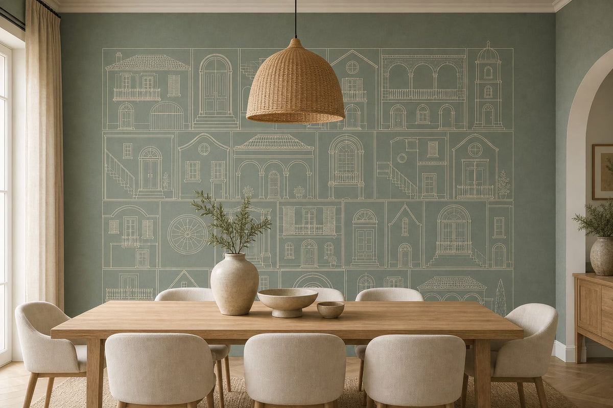 Cream Design Wallpaper Mural product view