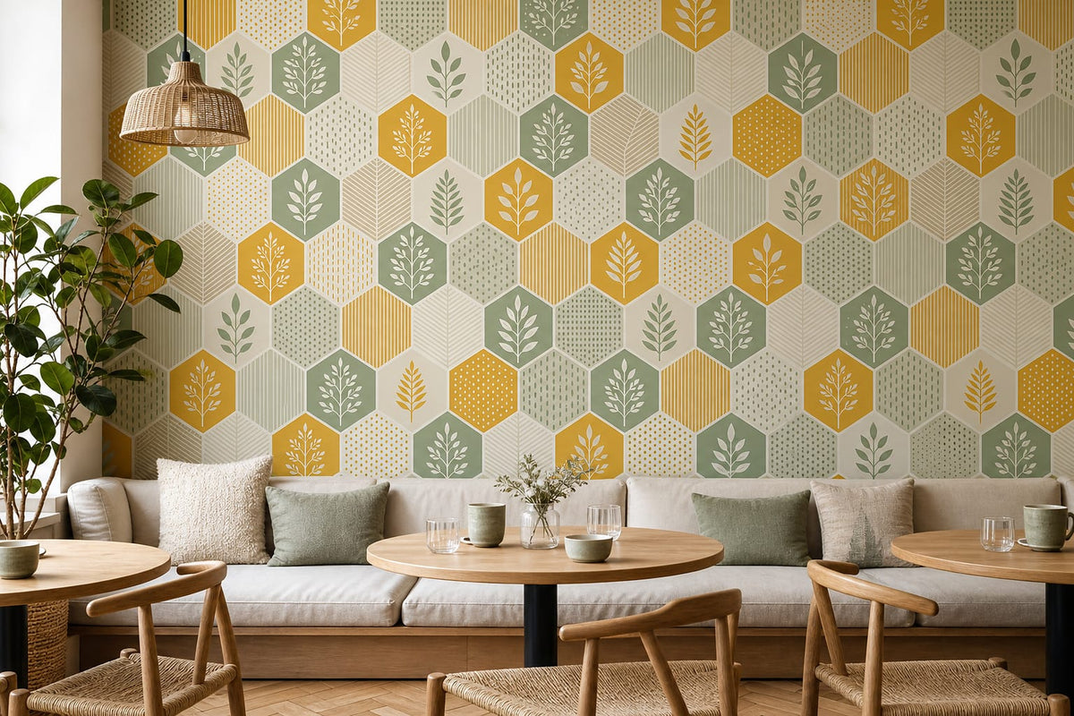 Cream Design Wallpaper Mural product view