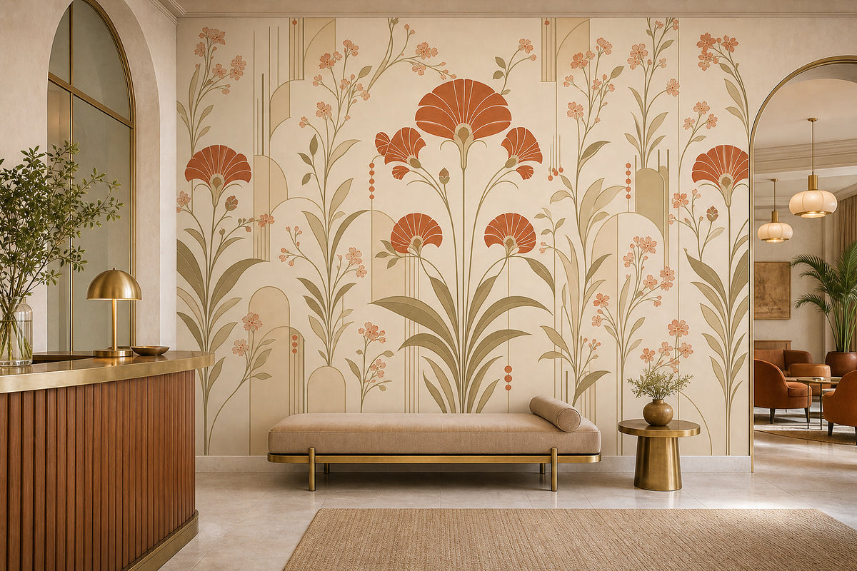 Cream Design Wallpaper Mural product view