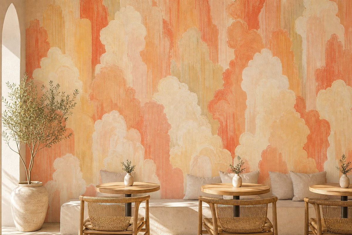 Cream Design Wallpaper Mural product view