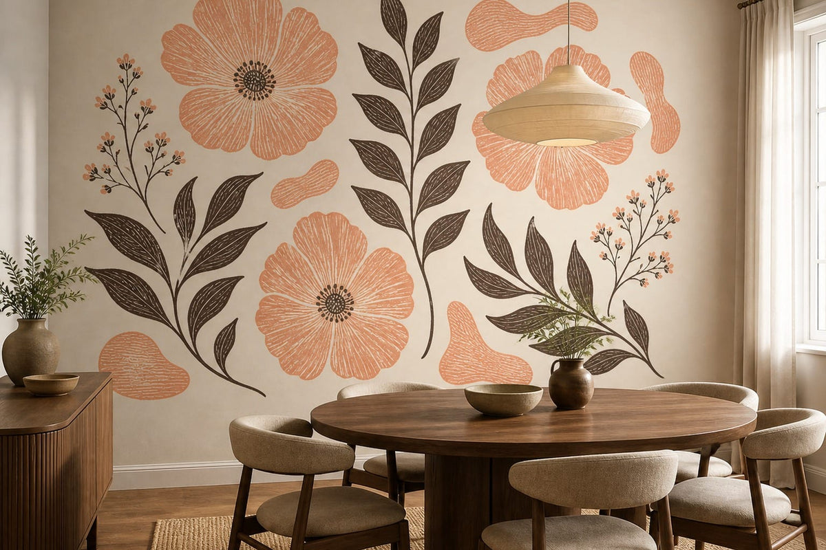 Cream Design Wallpaper Mural product view