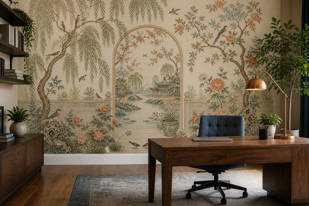 Cream Design Wallpaper Mural product view