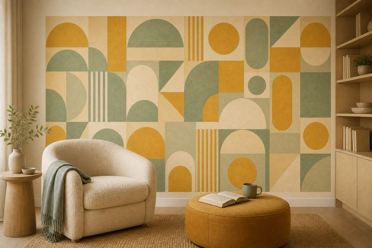 Cream Design Wallpaper Mural product view