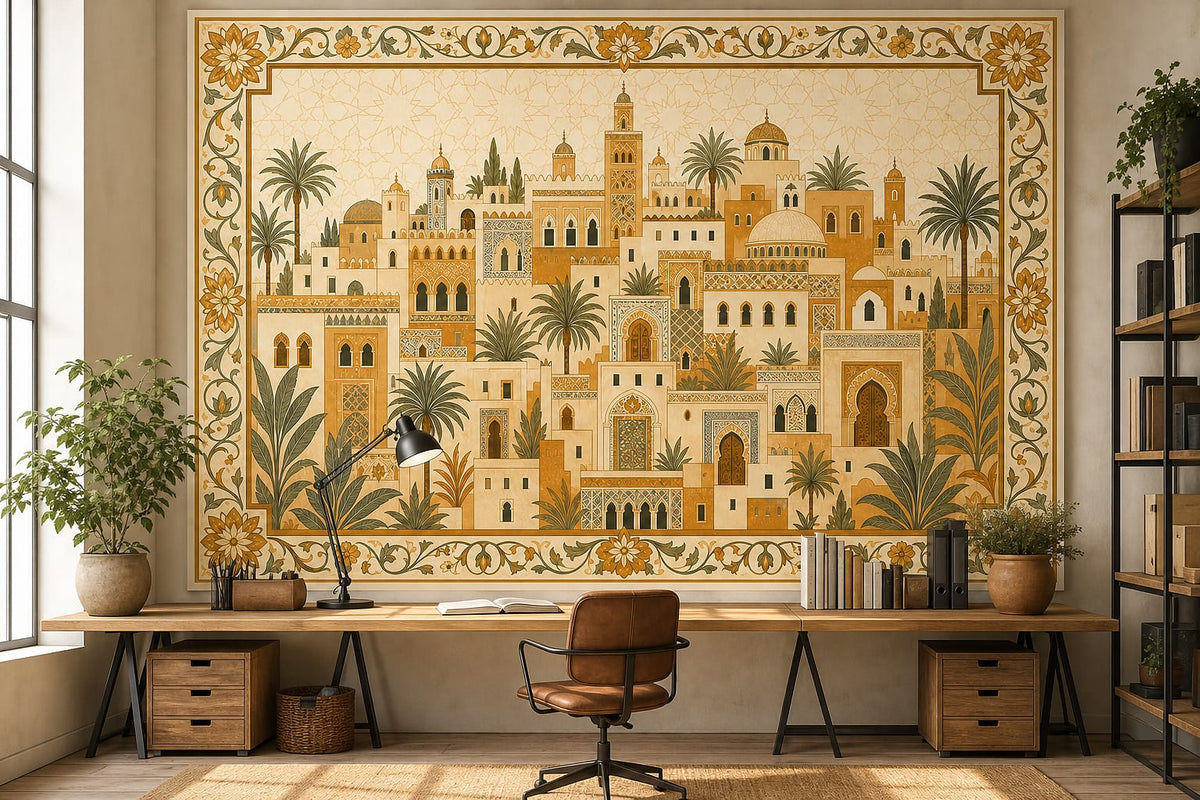 Cream Design Wallpaper Mural product view