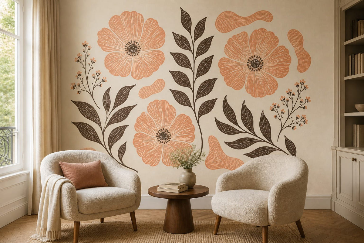 Cream Design Wallpaper Mural product view