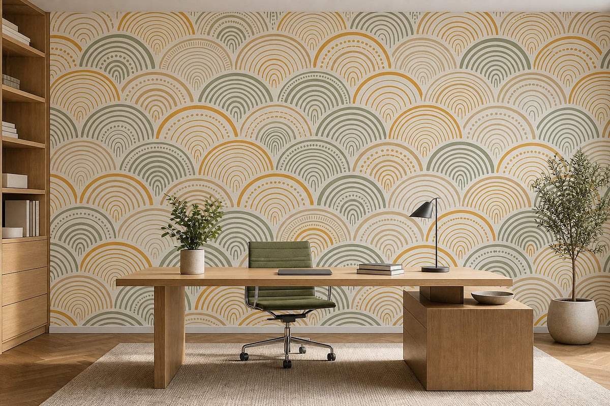 Cream Design Wallpaper Mural product view