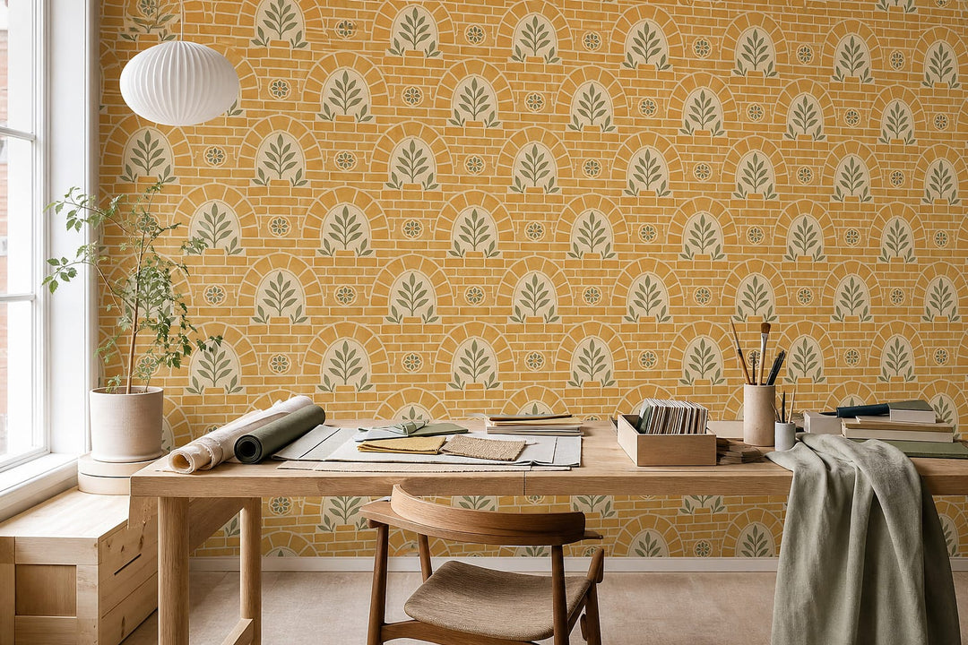 Cream Design Wallpaper Mural product view