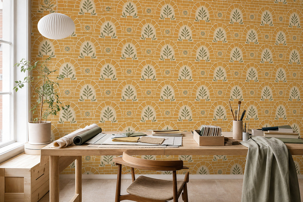 Cream Design Wallpaper Mural product view