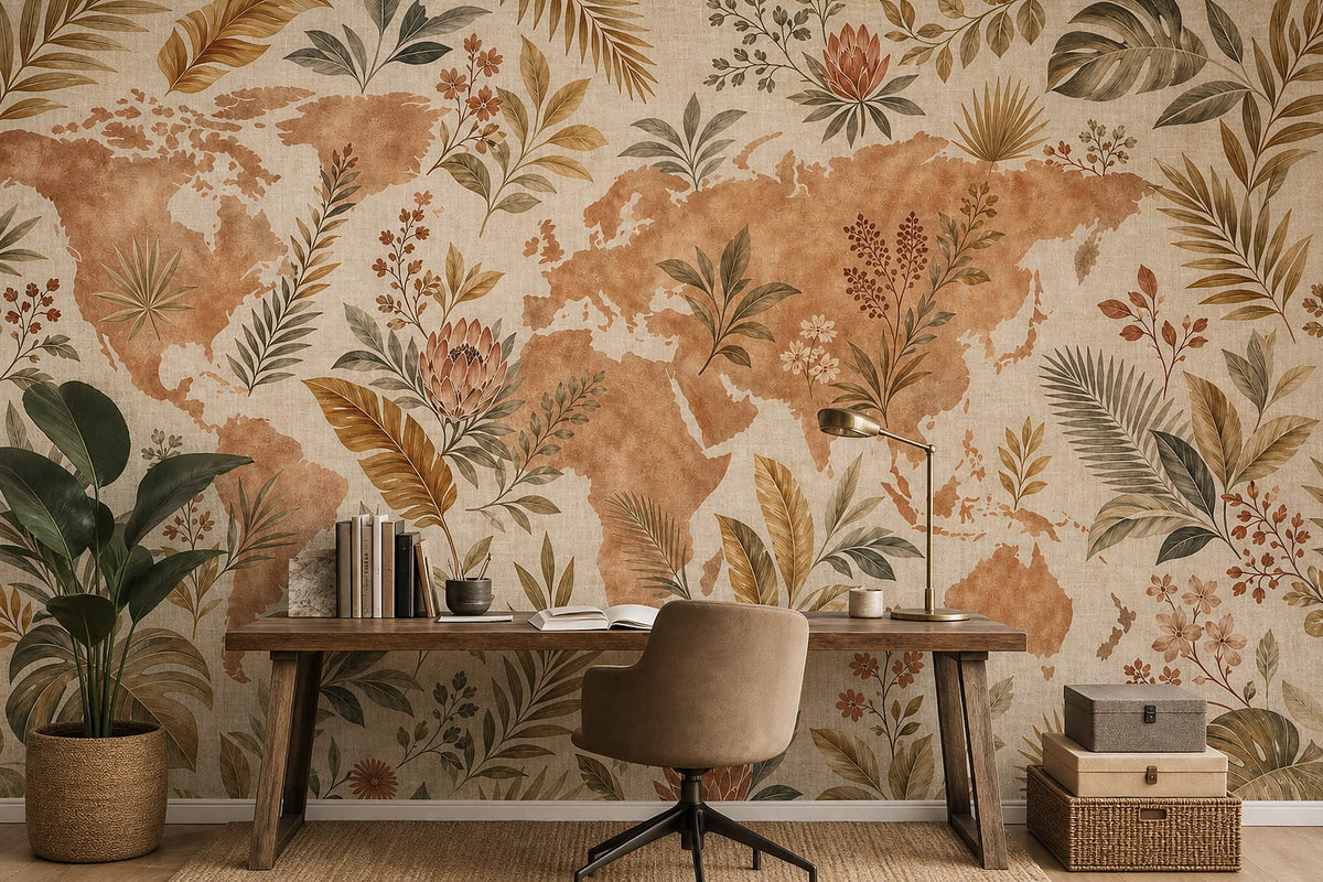 Cream Design Wallpaper Mural product view