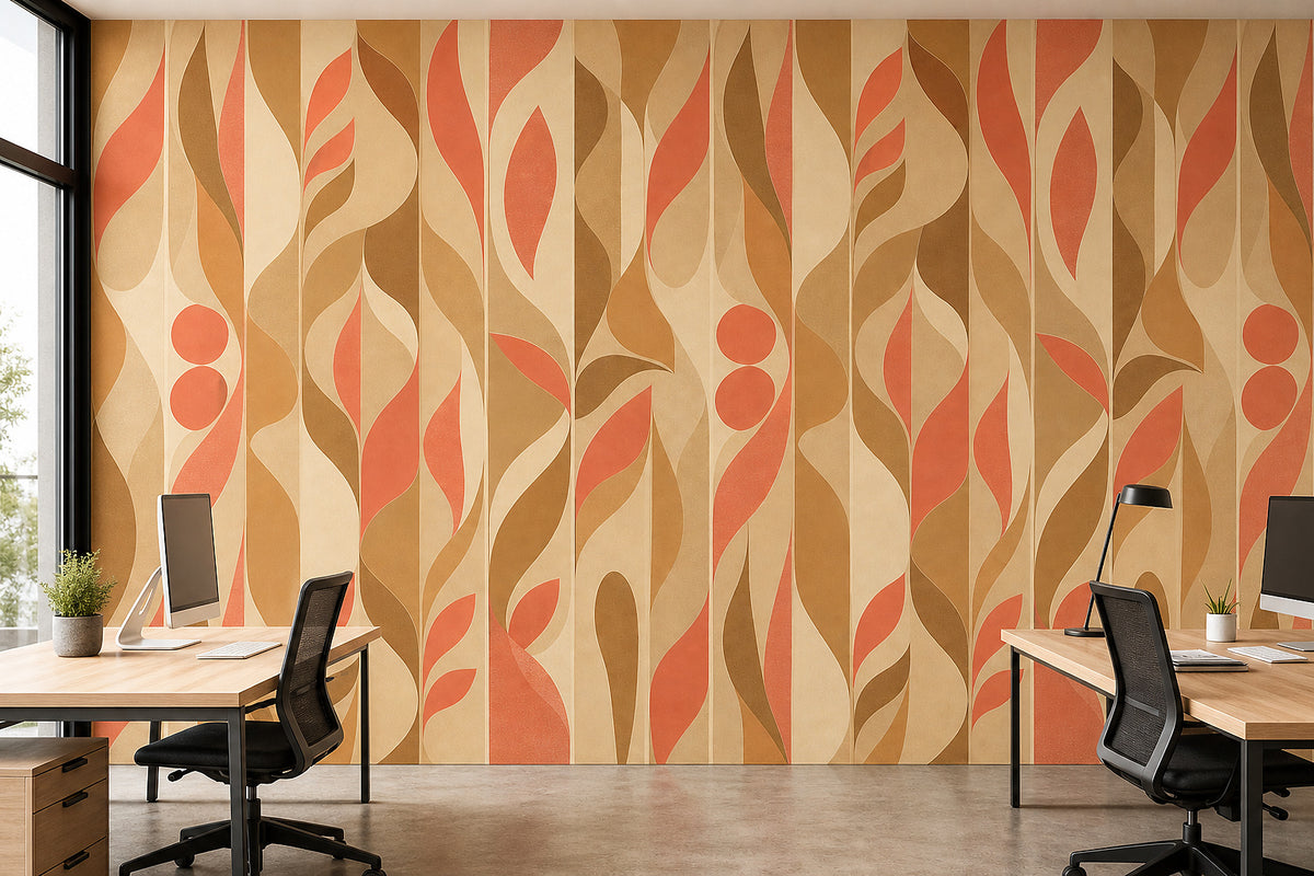 Cream Design Wallpaper Mural product view
