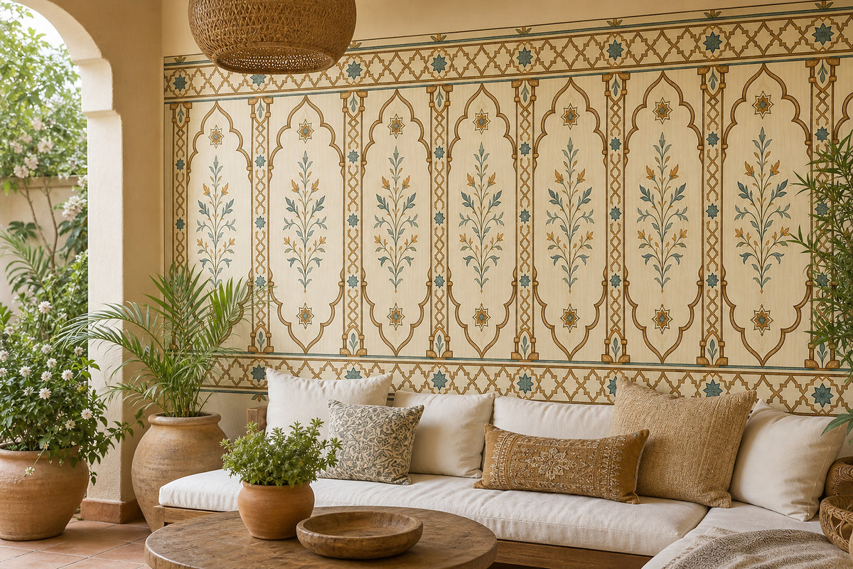 Cream Design Wallpaper Mural product view