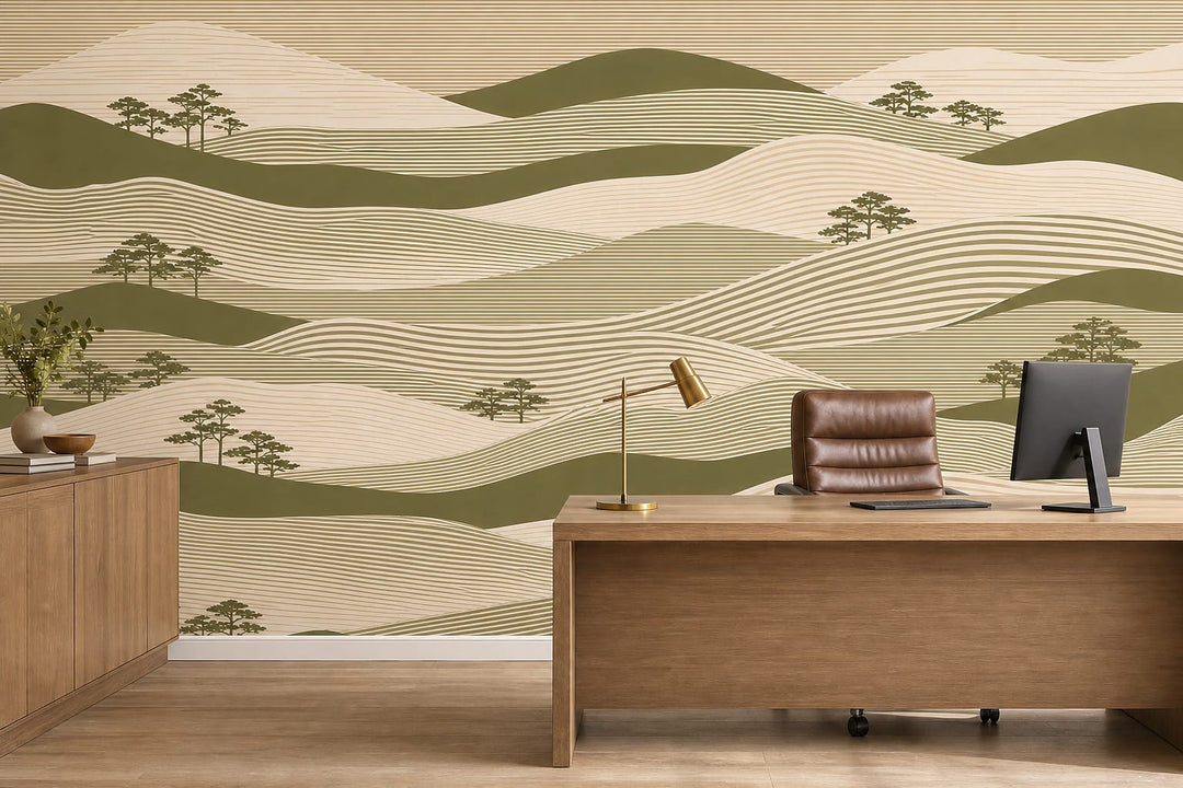 Cream Design Wallpaper Mural product view