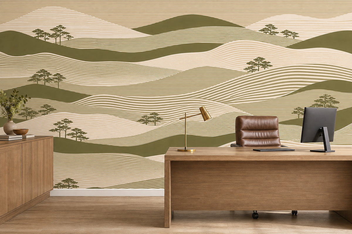 Cream Design Wallpaper Mural product view