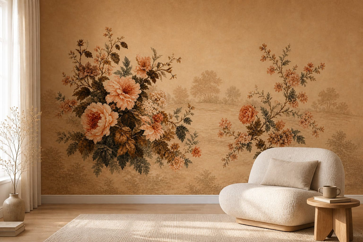 Cream Design Wallpaper Mural product view