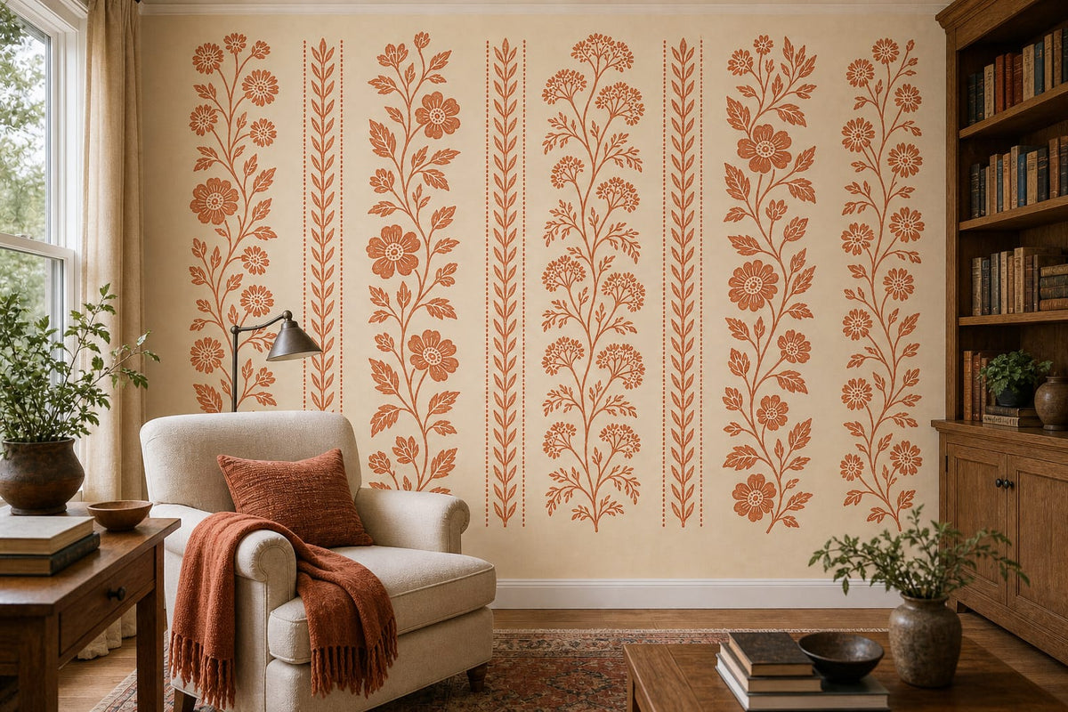 Cream Design Wallpaper Mural product view