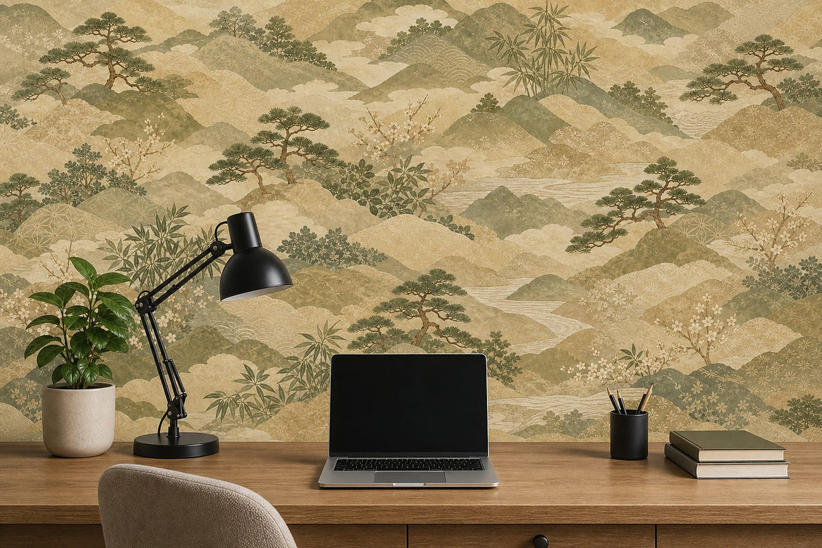 Cream Design Wallpaper Mural product view