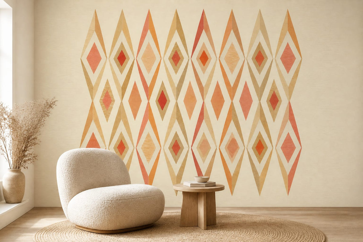 Cream Design Wallpaper Mural product view