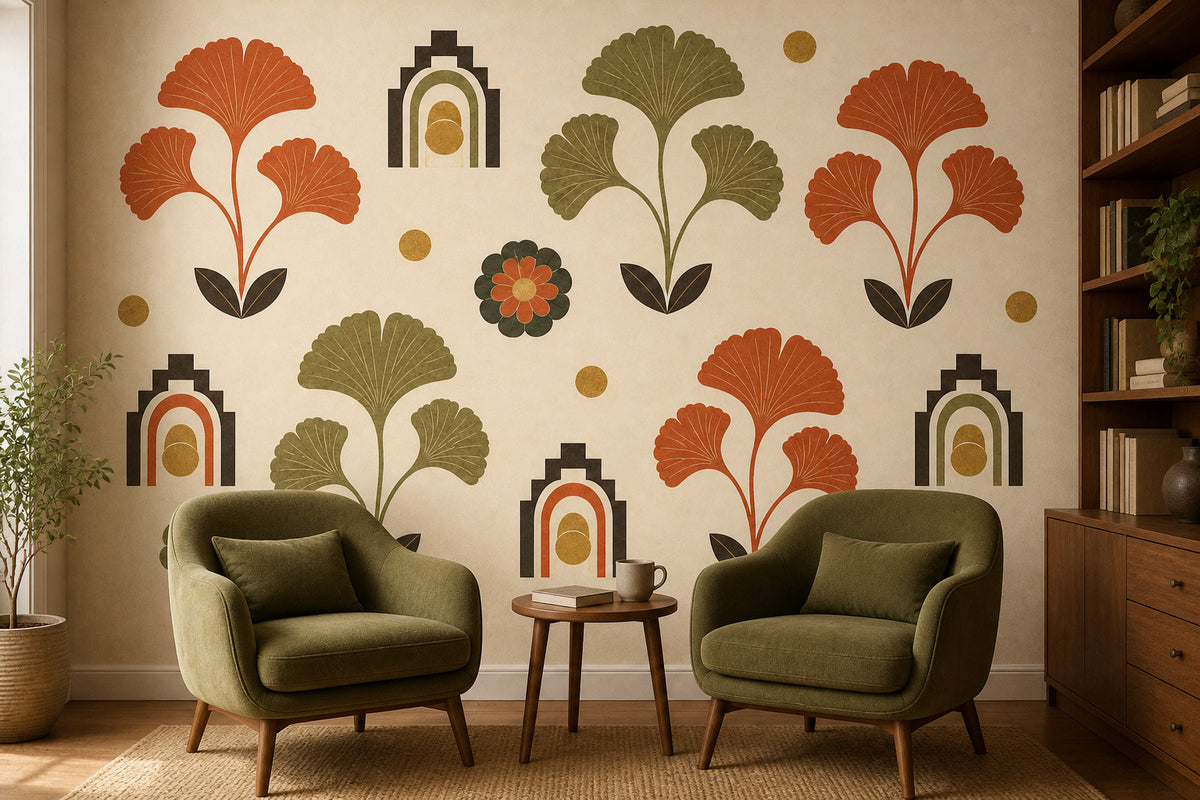 Cream Design Wallpaper Mural product view