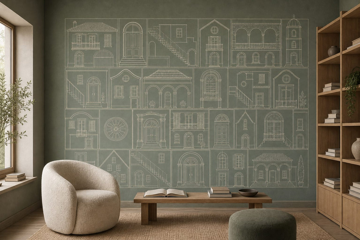 Cream Design Wallpaper Mural product view