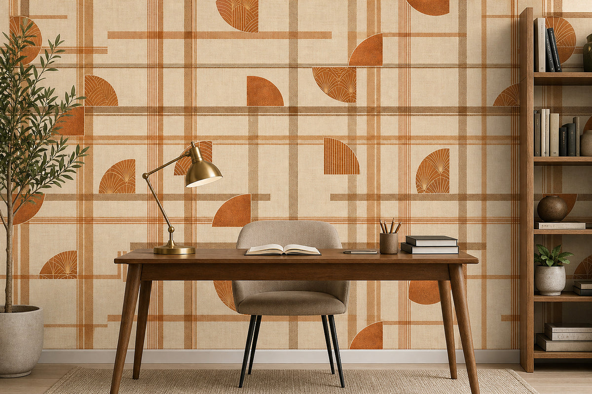 Cream Design Wallpaper Mural product view