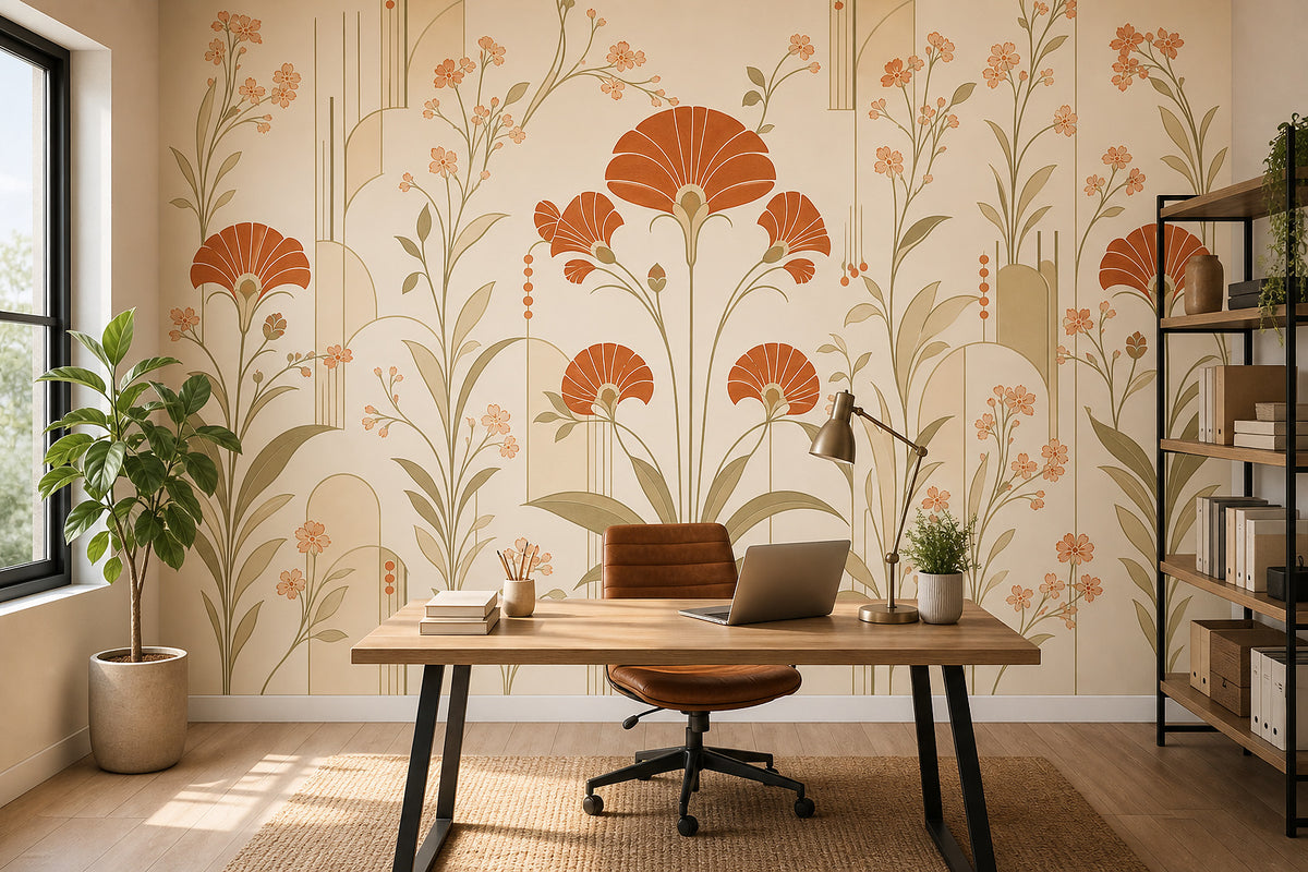 Cream Design Wallpaper Mural product view