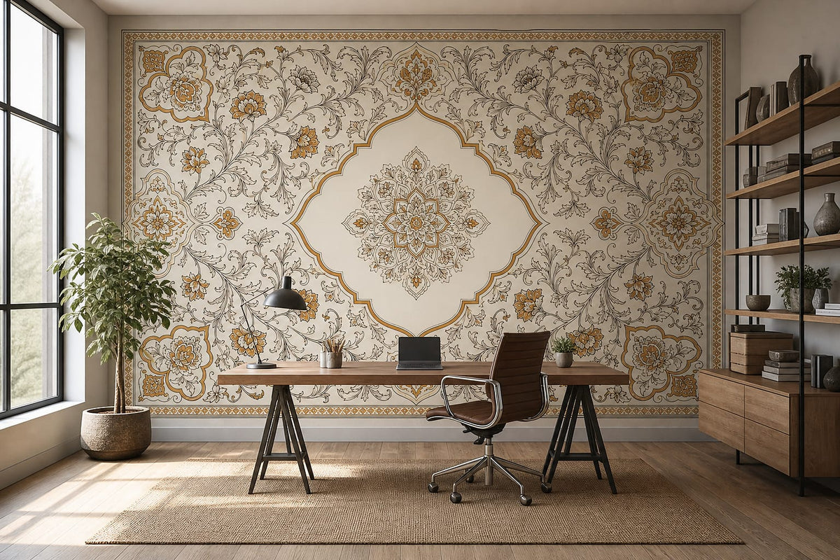 Cream Design Wallpaper Mural product view