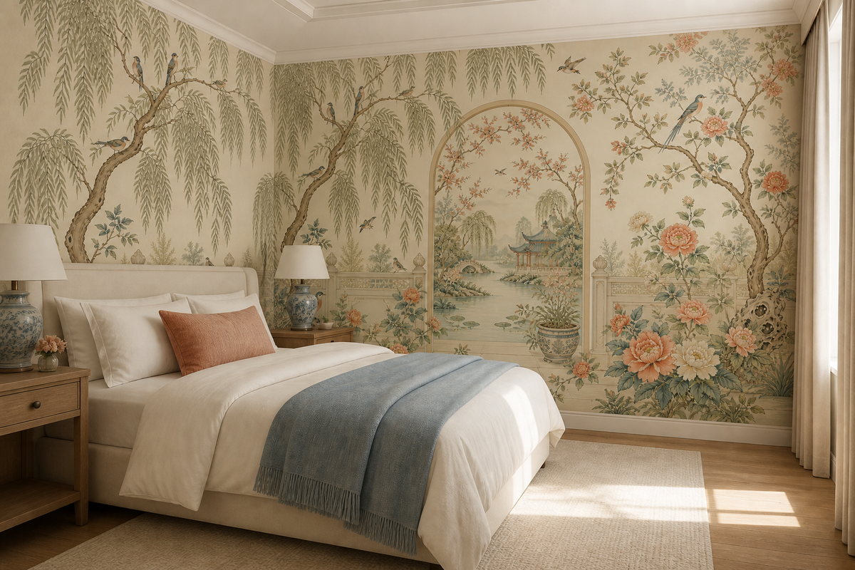 Cream Design Wallpaper Mural product view