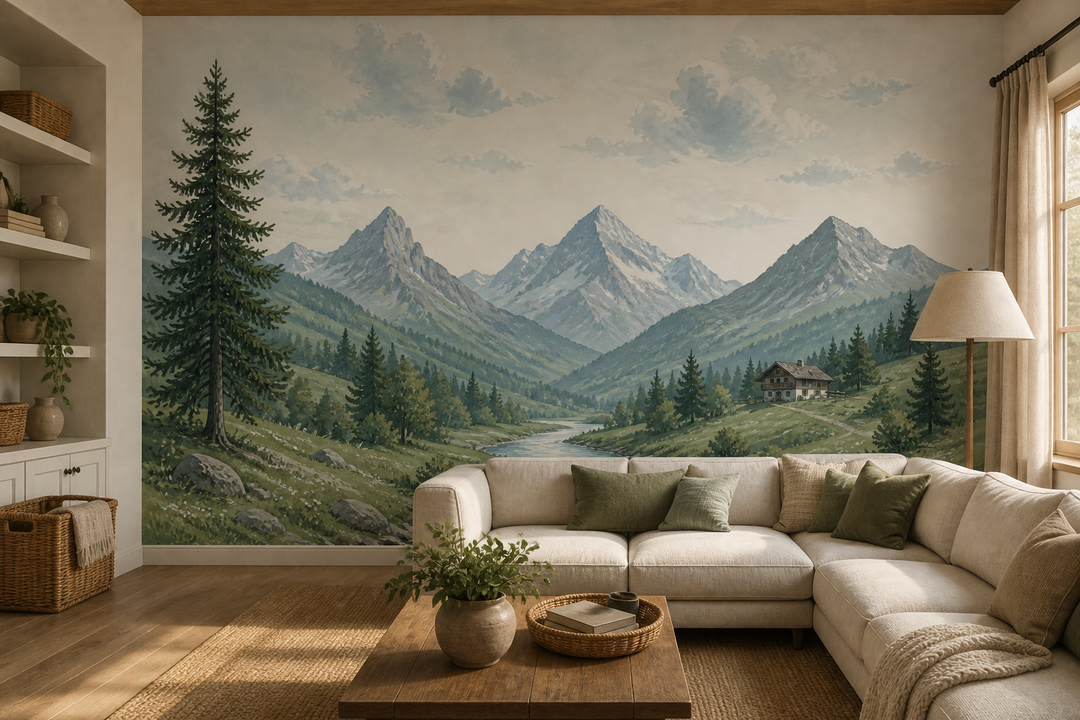 Alpine Valley Wallpaper Mural product view
