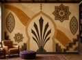 Amber Art Deco Wallpaper Mural