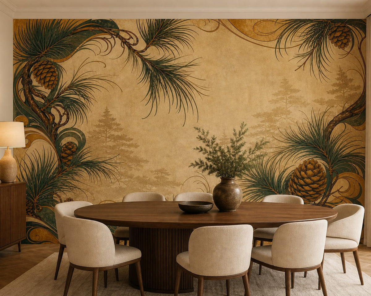 Amber Pine Wallpaper Mural product view