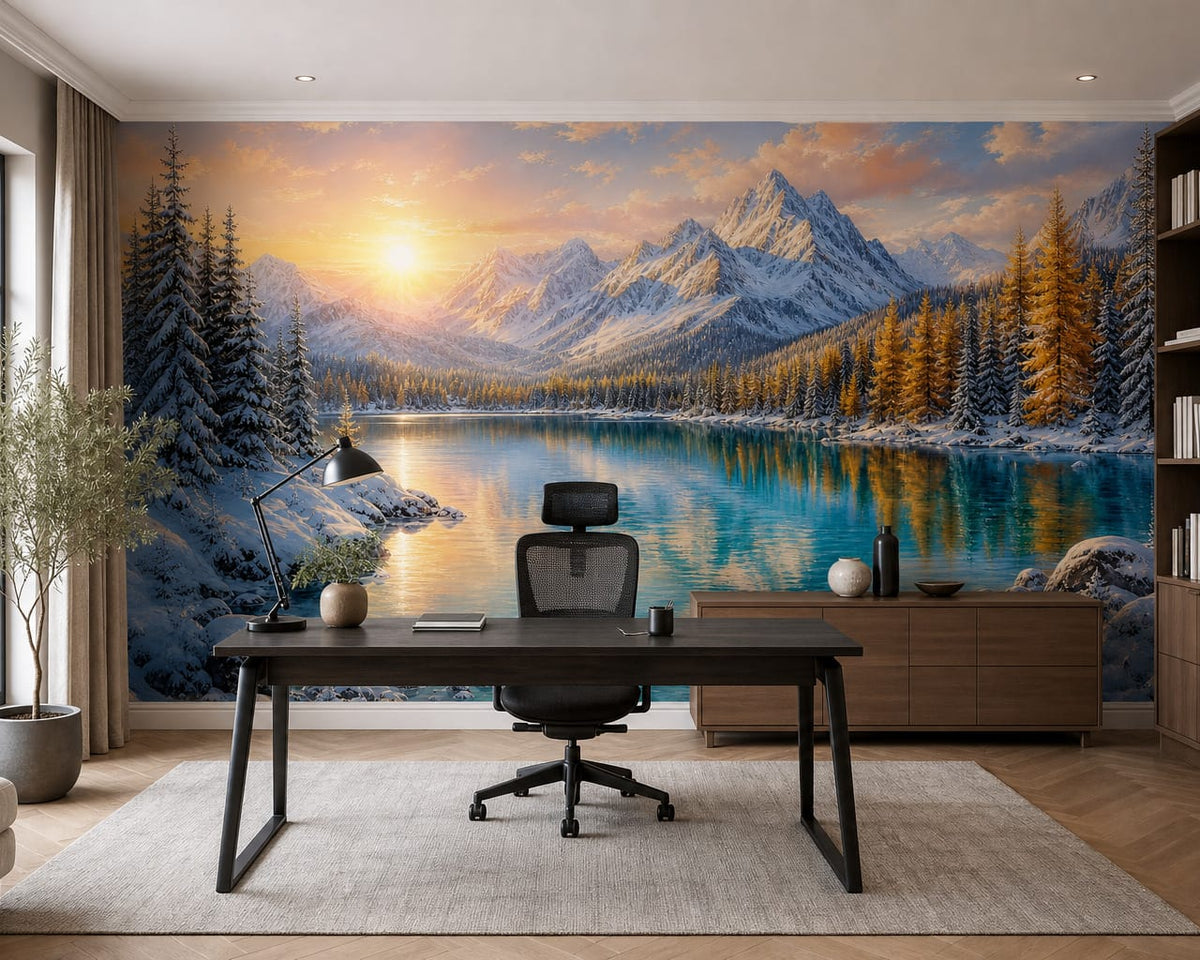 Amber Snow Wallpaper Mural product view