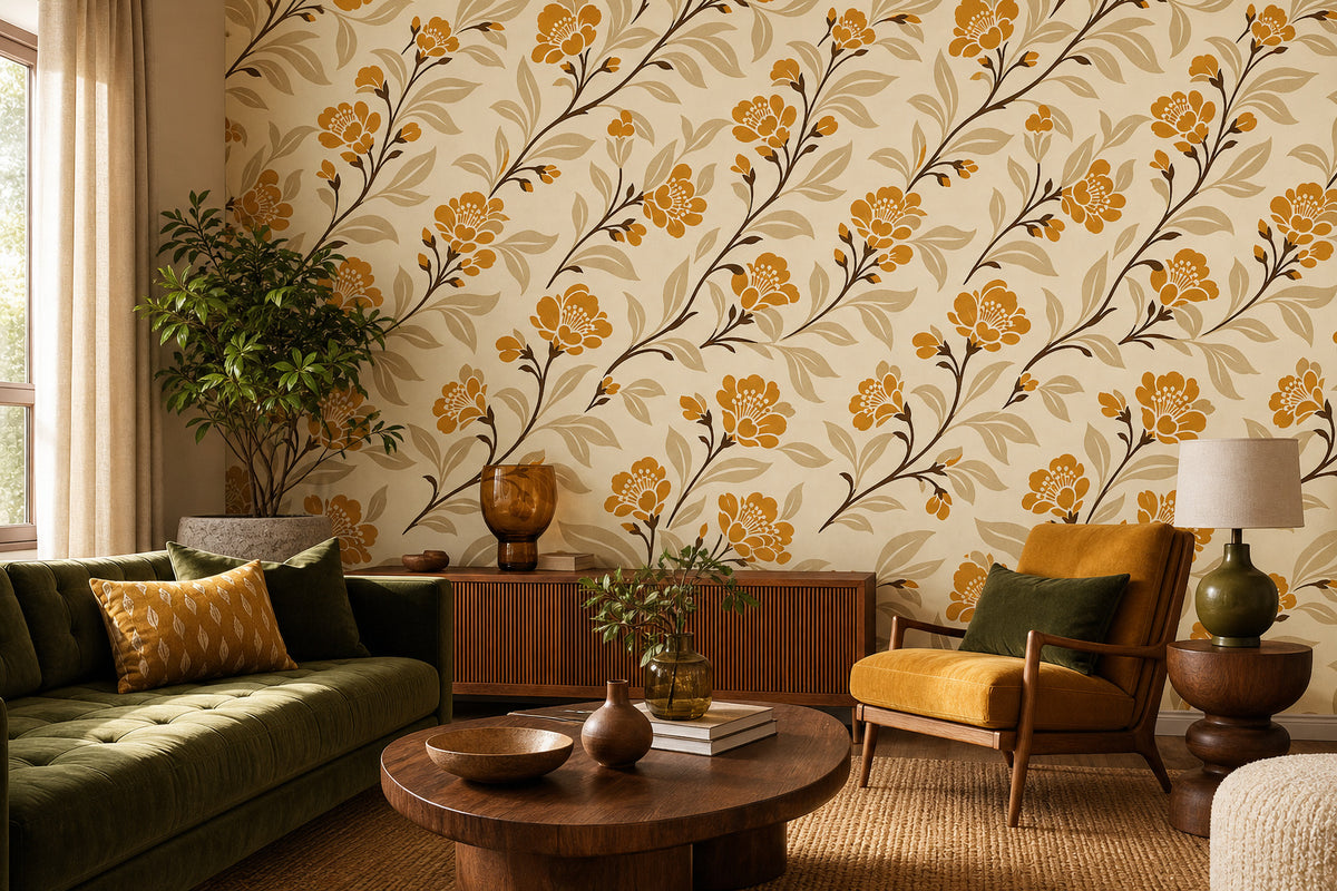 Amber Design Wallpaper Mural product view