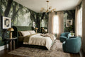 Layered Canopy Mist Green Jungle Wallpaper Mural