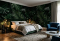 Emerald Monstera Palm Jungle Wallpaper Mural