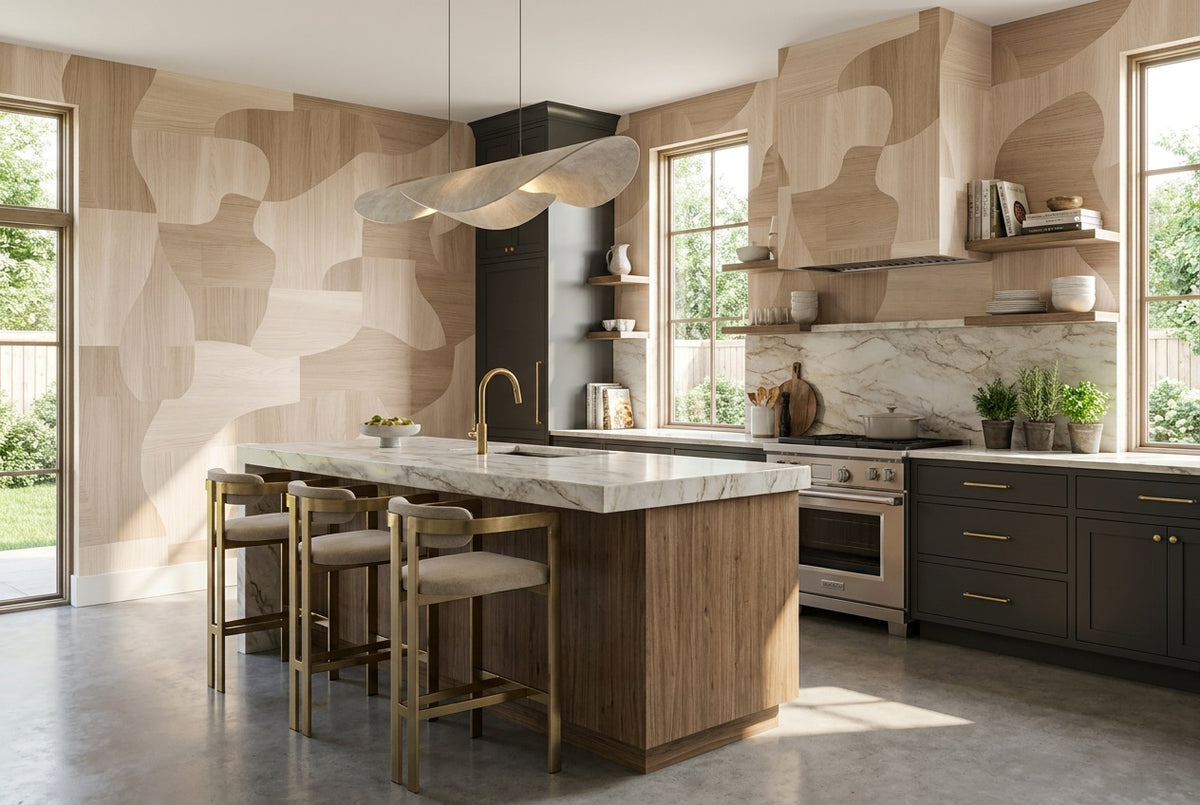 custom beige blocks wallpaper mural kitchen self adhesive non woven vinyl removable