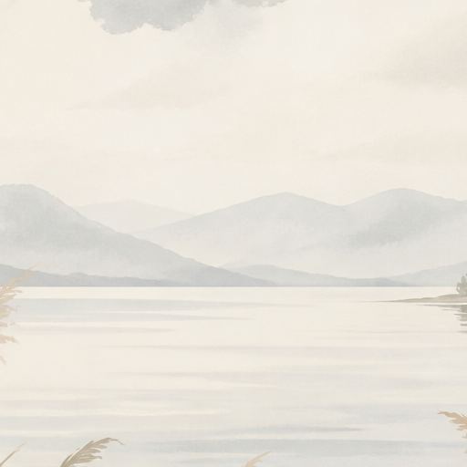 Beige Lake Wallpaper Mural product view