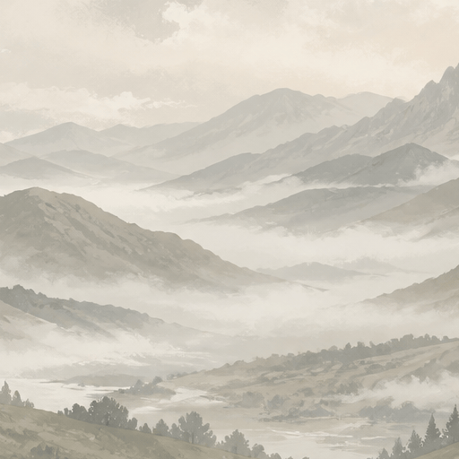 Beige Misty Wallpaper Mural product view
