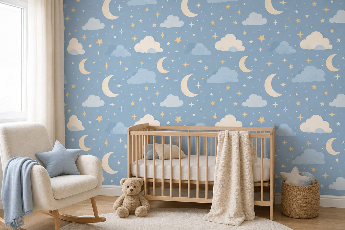 Beige Moonlit Wallpaper Mural product view