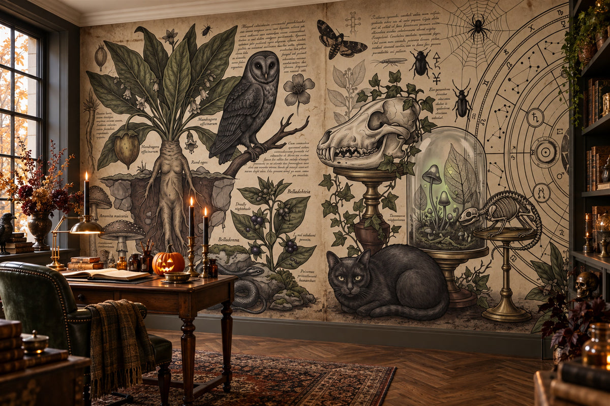 custom beige owls wallpaper mural study peel and stick non woven vinyl removable