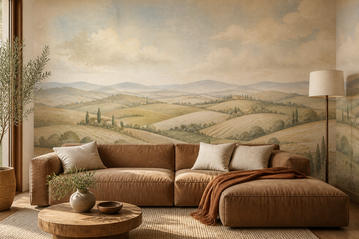 Beige Tuscan Wallpaper Mural product view