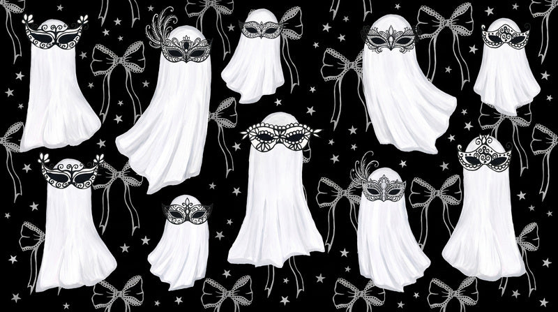 Black Ghosts Halloween Wallpaper Mural