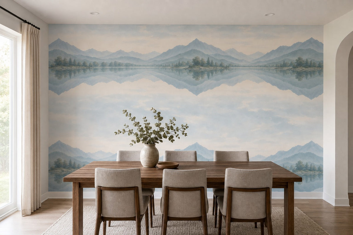 Blue Lake Wallpaper Mural product view