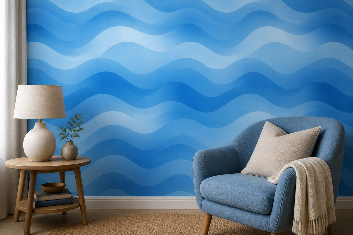Blue Ocean Wallpaper Mural product view