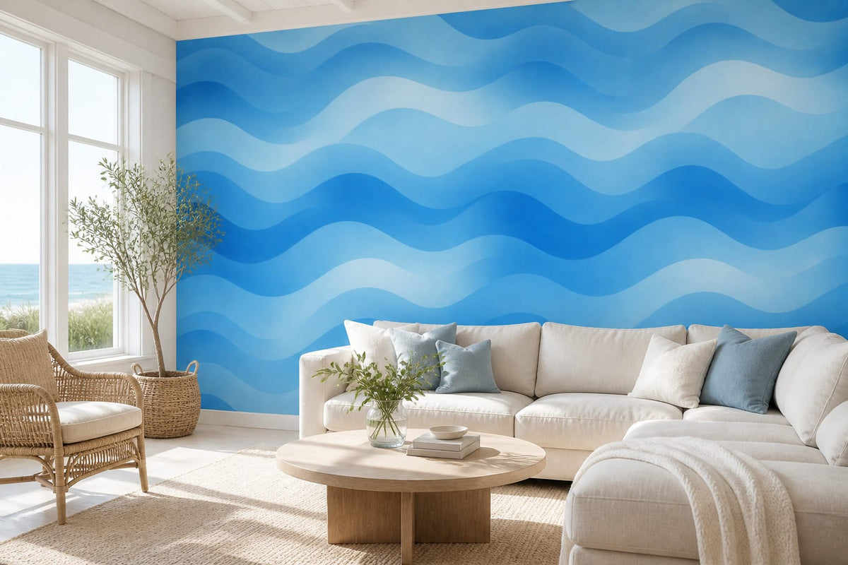 Blue Ocean Wallpaper Mural product view