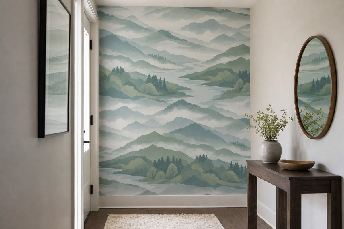 Blue River Wallpaper Mural product view