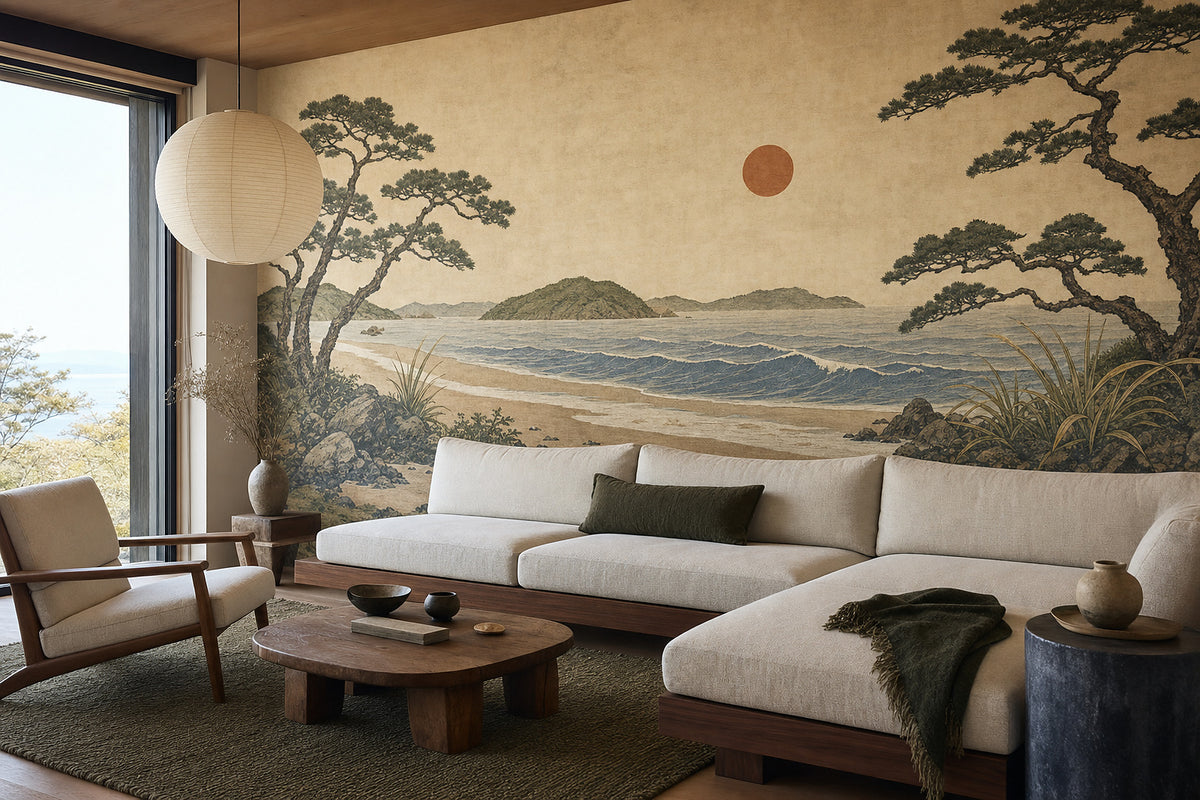 Blue Design Wallpaper Mural product view