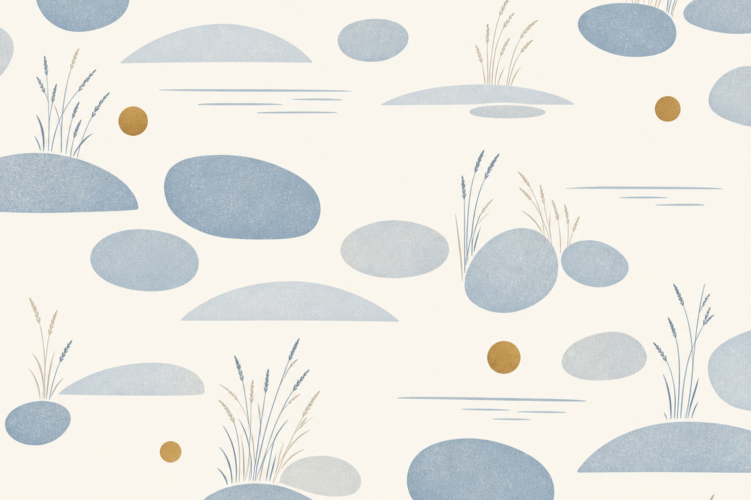 Blue Stone Wallpaper Mural